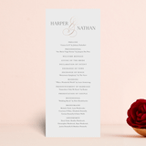 "Fantasia" - Wedding Programs in Sugar by Jessica Williams - Front