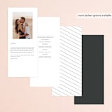 "Fantasia" - Wedding Programs in Sugar by Jessica Williams - Back of Card Options