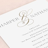 "Fantasia" - Wedding Programs in Sugar by Jessica Williams - Detail