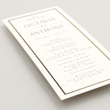 "Regal" - Wedding Programs in Porcelain by Nicole Walsh - Detail