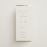"Surround" - Wedding Programs in Sand by Nicole Walsh - Front