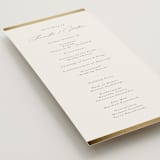 "Surround" - Wedding Programs in Sand by Nicole Walsh - Detail