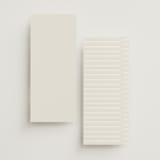 "Illusion" - Wedding Programs in Sand by Jackie Mangiolino - Back of Card Options