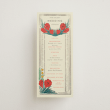 "Deco Spring Florals" - Wedding Programs in Birch by Shiny Penny Studio - Front