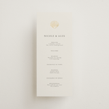 "Simple Seashell" - Wedding Programs in Sand by Hannah Bowman - Front