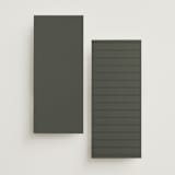 "Perfect Pair" - Wedding Programs in Olive by Stacey Meacham - Back of Card Options