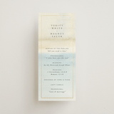 "Contemplate" - Wedding Programs in Sand by Janean Hinger - Front