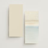 "Contemplate" - Wedding Programs in Sand by Janean Hinger - Back of Card Options