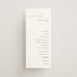 "Love" - Wedding Programs in Cloud by Shannon Chen of Four Wet Feet Studio - Front