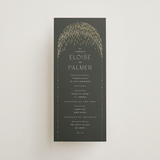 "Fringe" - Wedding Programs in Midnight by Leah Bisch - Front
