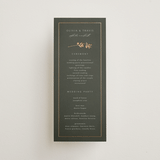 "Quince" - Wedding Programs in Ivy by Kelly Schmidt - Front