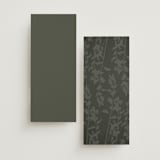 "Quince" - Wedding Programs in Ivy by Kelly Schmidt - Back of Card Options