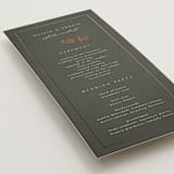 "Quince" - Wedding Programs in Ivy by Kelly Schmidt - Detail