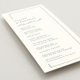 "Gilded Border" - Wedding Programs in Silk by Kelly Schmidt - Detail