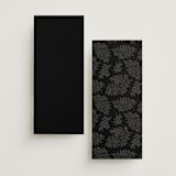 "Heirloom Branches" - Wedding Programs in Midnight by GeekInk Design - Back of Card Options