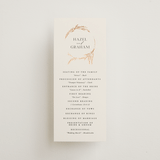 "Locket" - Wedding Programs in Pearl by Erin L. Wilson - Front