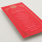 "HAPPINESS x 2" - Wedding Programs in Ruby by Melanie Kosuge - Detail