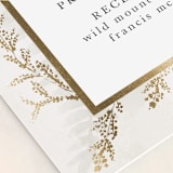 "Roses & Greenery" - Wedding Programs in Aubergine by Susan Moyal - Detail