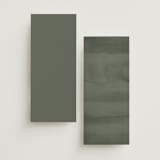 "Minimal Circle" - Wedding Programs in Moss by Kelly Schmidt - Back of Card Options
