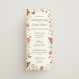 "Fleur" - Wedding Programs in Verona Sunset by Sarah Knight - Front