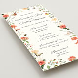 "Fleur" - Wedding Programs in Verona Sunset by Sarah Knight - Detail