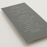 "raffiné" - Wedding Programs in Obsidian by Benita Crandall - Detail