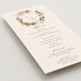 "Delicate" - Wedding Programs in Terracotta by Susan Moyal - Detail