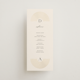 "Modernist Monogram" - Wedding Programs in Latte by Christie Garcia - Front