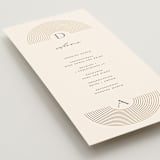 "Modernist Monogram" - Wedding Programs in Latte by Christie Garcia - Detail
