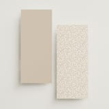 "Trailing Vines" - Wedding Programs in Almond by Erin L. Wilson - Back of Card Options