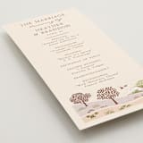"Countryside" - Wedding Programs in Rose Quartz by Paper Sun Studio - Detail