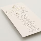 "Mirin" - Wedding Programs in Linen by Kate Ahn - Detail