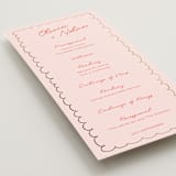 "Party On!" - Wedding Programs in Sangria Spark by Zove Ahhh - Detail
