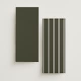 "refined" - Wedding Programs in Deep Olive by Nicole Walsh - Back of Card Options