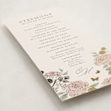 "dancing in the garden" - Wedding Programs in Blush Meadow by Grae - Detail