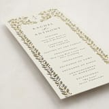 "Vine Wrap" - Wedding Programs in Fern by Jen Owens - Detail