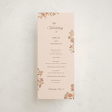 "Blooming path" - Wedding Programs in Chocolate by Paola Benenati - Front