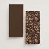 "Blooming path" - Wedding Programs in Chocolate by Paola Benenati - Back of Card Options