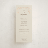 "Shining Florals" - Wedding Programs in Almond by frau brandt - Front