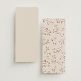 "Shining Florals" - Wedding Programs in Almond by frau brandt - Back of Card Options