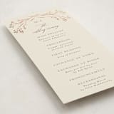 "Shining Florals" - Wedding Programs in Almond by frau brandt - Detail