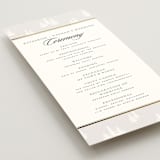 "Gilded Forest" - Wedding Programs in Snow by Stacy Maalouf - Detail