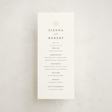 "By the Seashore" - Wedding Programs in Pearl by Maria Alou - Front