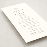 "By the Seashore" - Wedding Programs in Pearl by Maria Alou - Detail