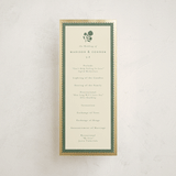 "Vintage Oval" - Wedding Programs in Rosemary by Emily Betts - Front