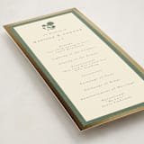 "Vintage Oval" - Wedding Programs in Rosemary by Emily Betts - Detail
