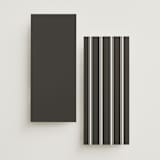"Side Stripe" - Wedding Programs in Pearl by Nicole Walsh - Back of Card Options