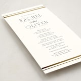 "Side Stripe" - Wedding Programs in Pearl by Nicole Walsh - Detail