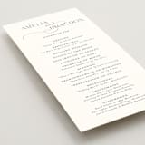 "Elegant Flourish" - Wedding Programs in Sugar by Jessica Williams - Detail