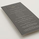 "Over Monogram" - Wedding Programs in Stormy by Jessica Williams - Detail